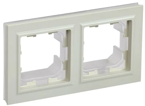 BRITE Рамка 2-местная IP44 РУ-2-БрКр-44 бежевый IEK BR-M22-44-K10