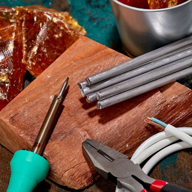 Припой пруток ПОС-90, Ø8мм, длина 400мм, ГОСТ 21931-76, олово 90%, свинец 10% (упак. 5 кг) REXANT - Фото 5