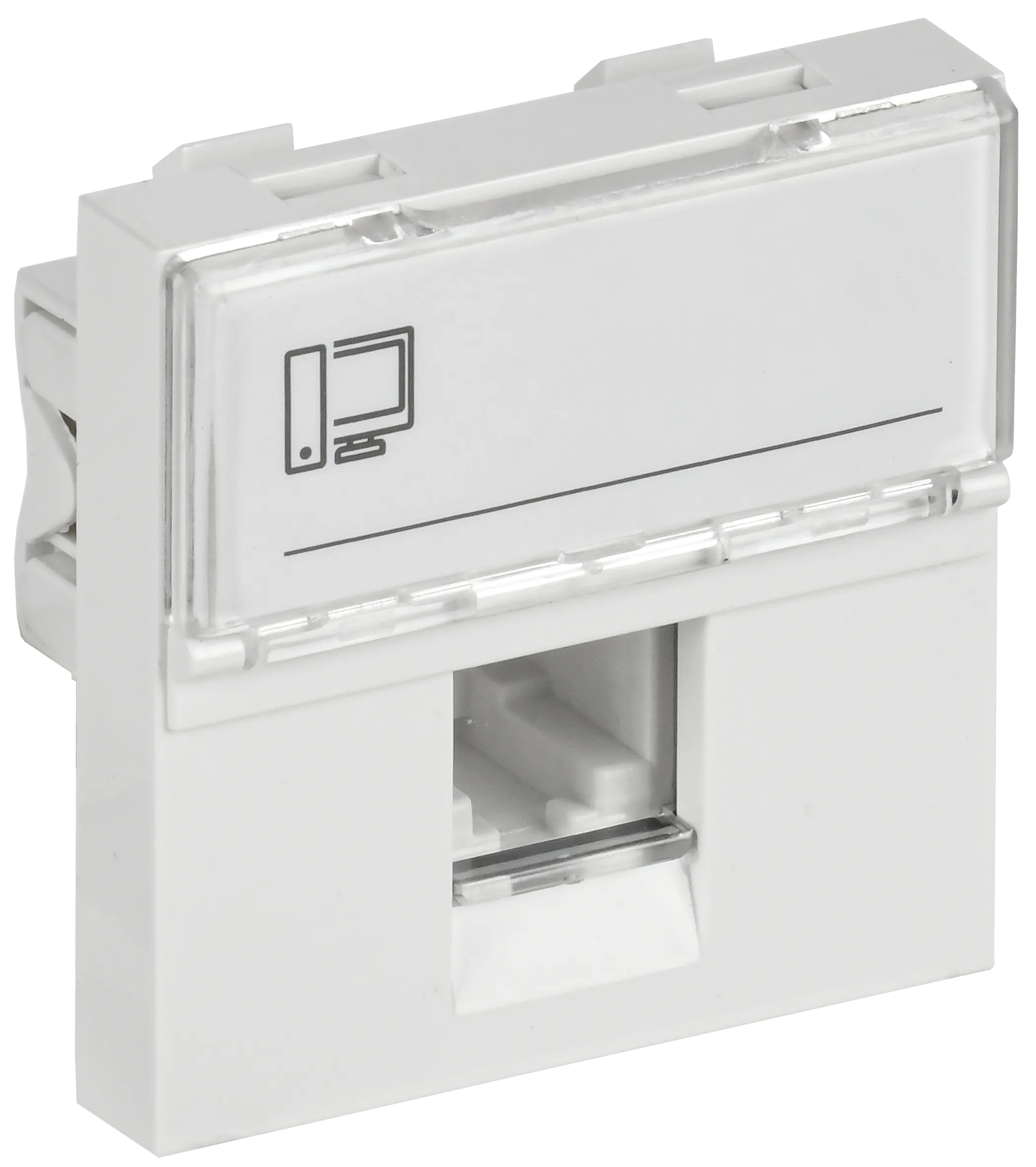 PRIMER РКИ-20-00-П-6 Розетка компьютерная RJ45 UTP кат.6 (2 модуля) белая IEK