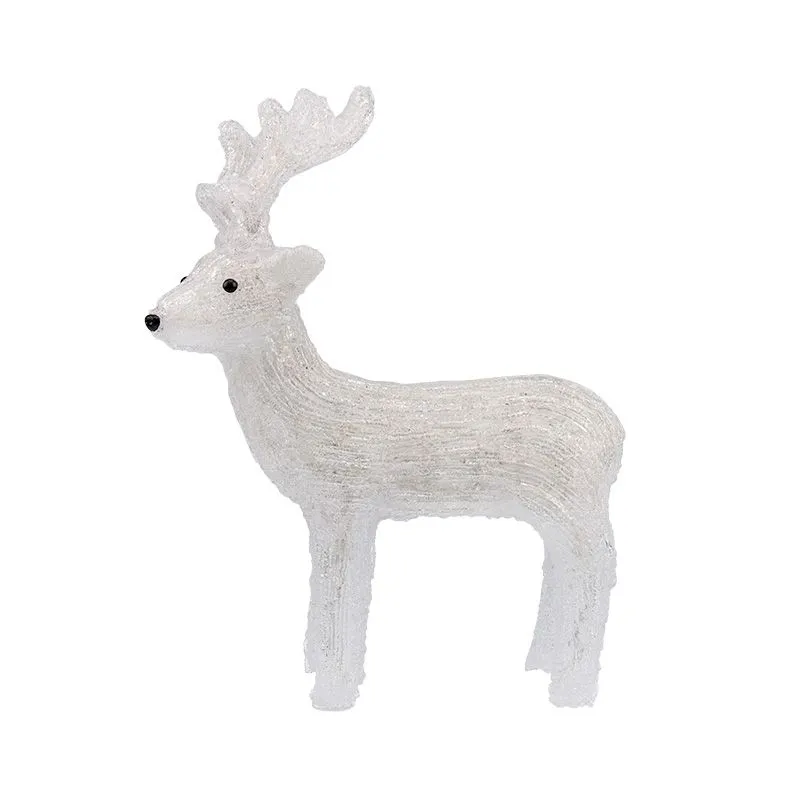 Акриловая светодиодная фигура Северный олень 45 см, 100 светодиодов, IP65, понижающий трансформатор в комплекте NEON-NIGHT - Фото 3