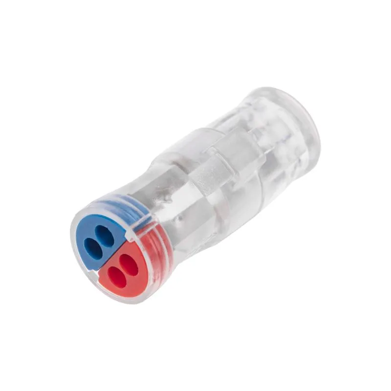 Экспресс-клемма СМК 2273-2x2R проходная разъемная 2 полюса 2х2-проводная 0,5-2,5мм² (50 шт/уп) REXANT - Фото 5