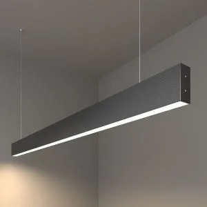 Светильник светодиодный линейный подвесной односторонний 128см 25Вт 4200К черная шагрень 101-200-30- a042952