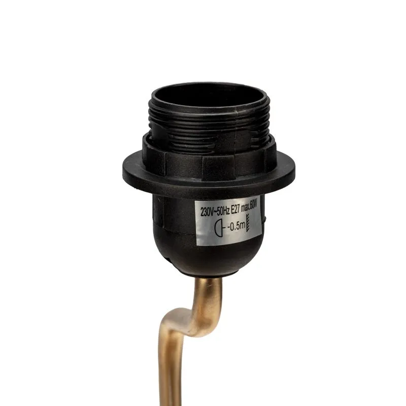 Светильник декоративный настольный Акцент "Леопард" золотой с черным абажуром, с цоколем Е27, 40Вт REXANT - Фото 4