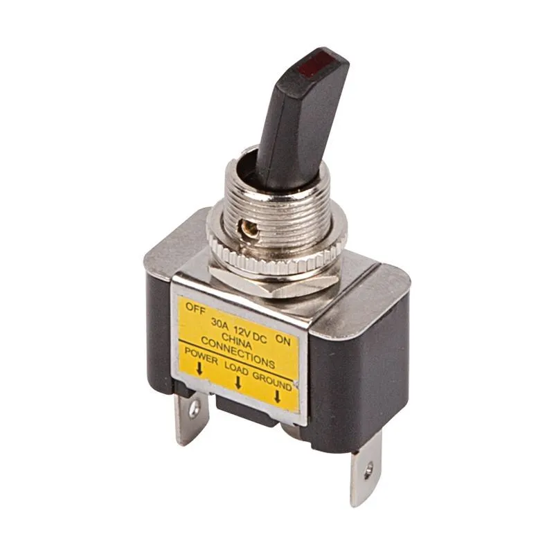 Тумблер 12V 30А (3c) ON-OFF однополюсный с зеленой LED подсветкой (ASW-07D-2) REXANT 36-4353