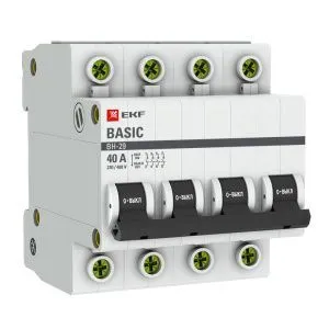 Выкл. нагрузки 4P 40А ВН-29 Basic SL29-4-40-bas