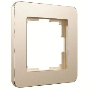 Рамка на 1 пост Platinum (шампань) Werkel W0012611