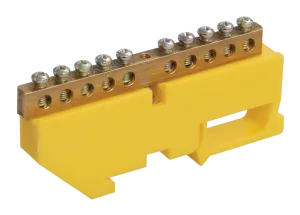 Шина PE "земля" на DIN-изол ШНИ-6х9-20-Д-Ж IEK YNN10-69-20D-K05