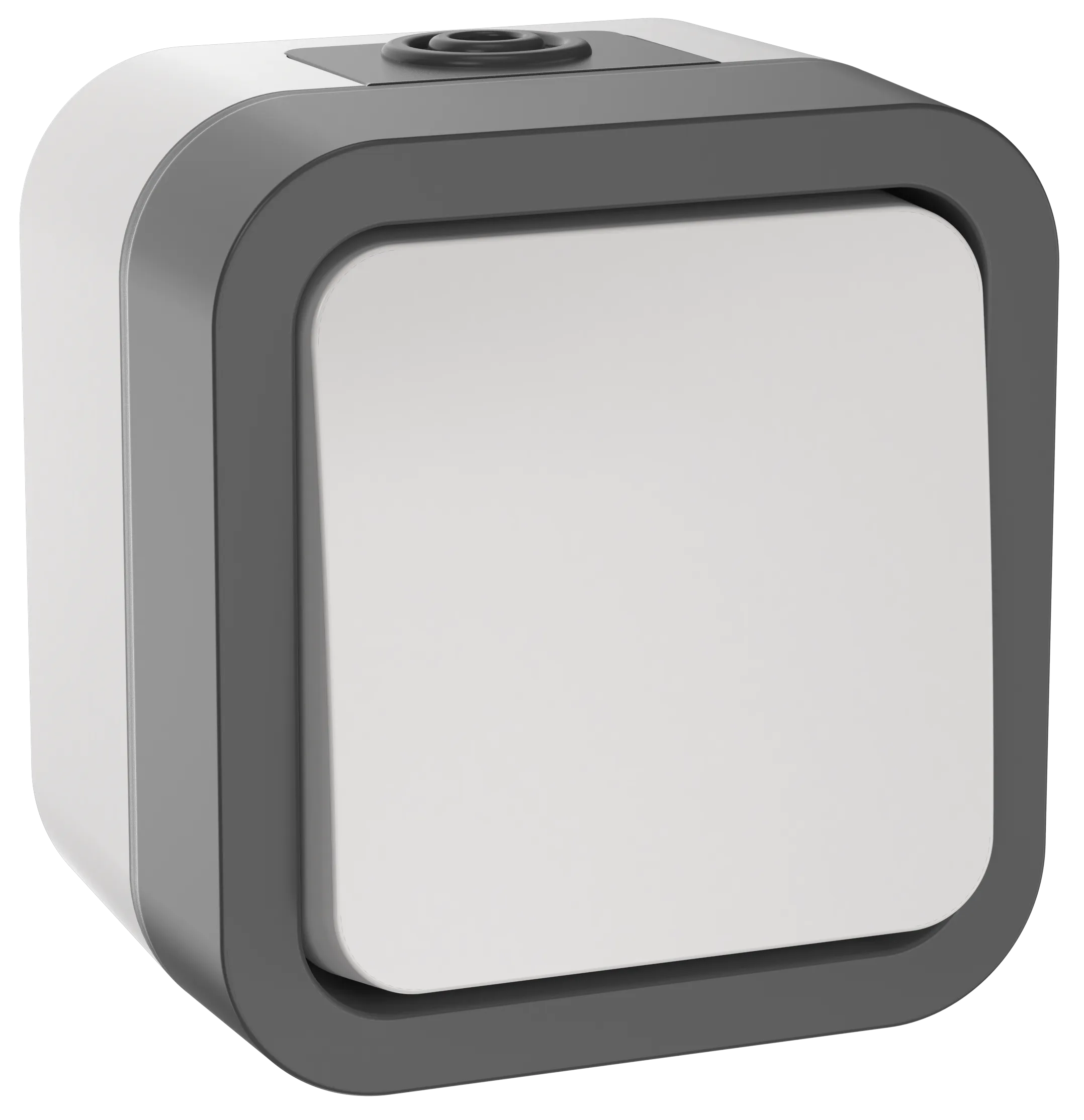 TORS Переключатель одноклавишный 10А IP55 TS201 серо-белый IEK