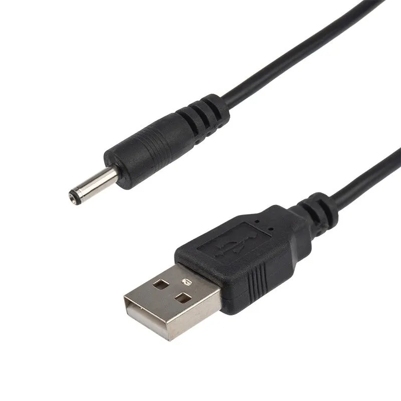 Кабель USB штекер - DC разъем питание 1,4х3,4 мм, спираль 1,5 метра REXANT - Фото 4