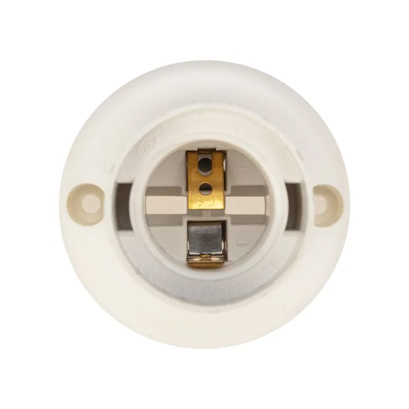 Патрон пластиковый настенный Е27 наклонный, белый, c этикеткой REXANT - Фото 4