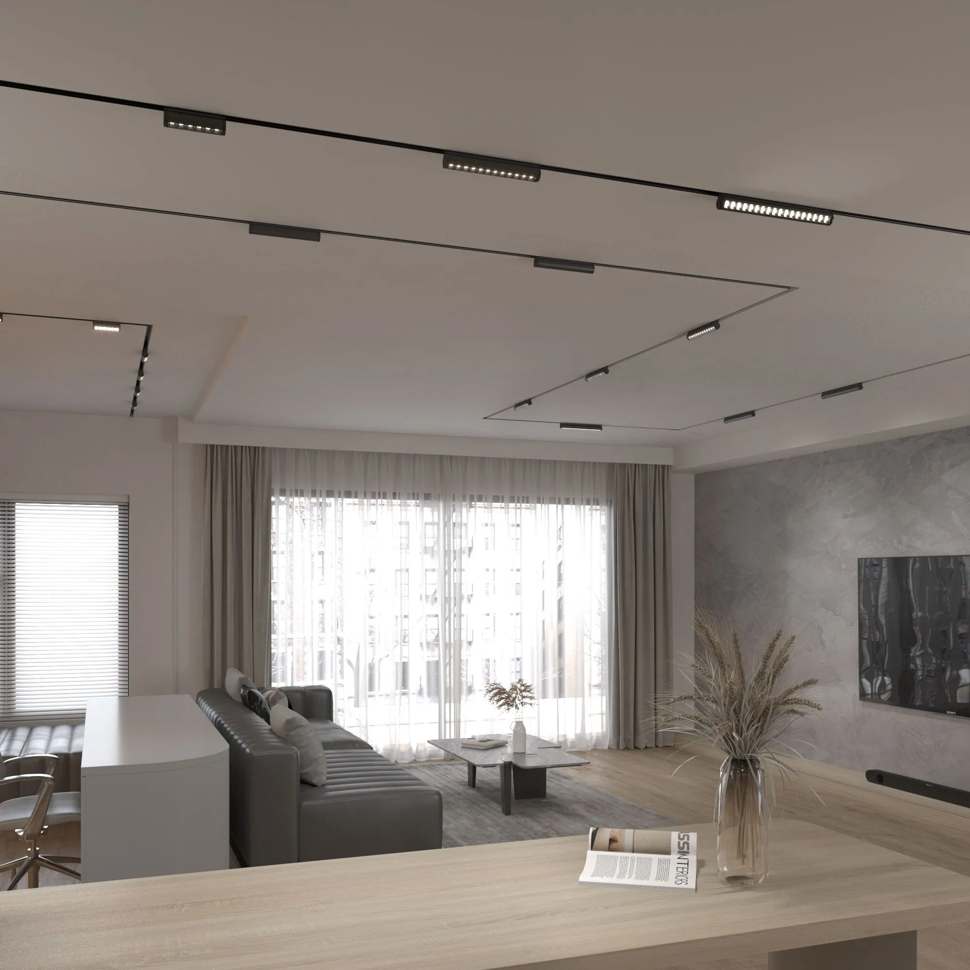 Slim Magnetic Трековый светильник 18W 4200K Alter (чёрный) 85050/01 Elektrostandard - Фото 4