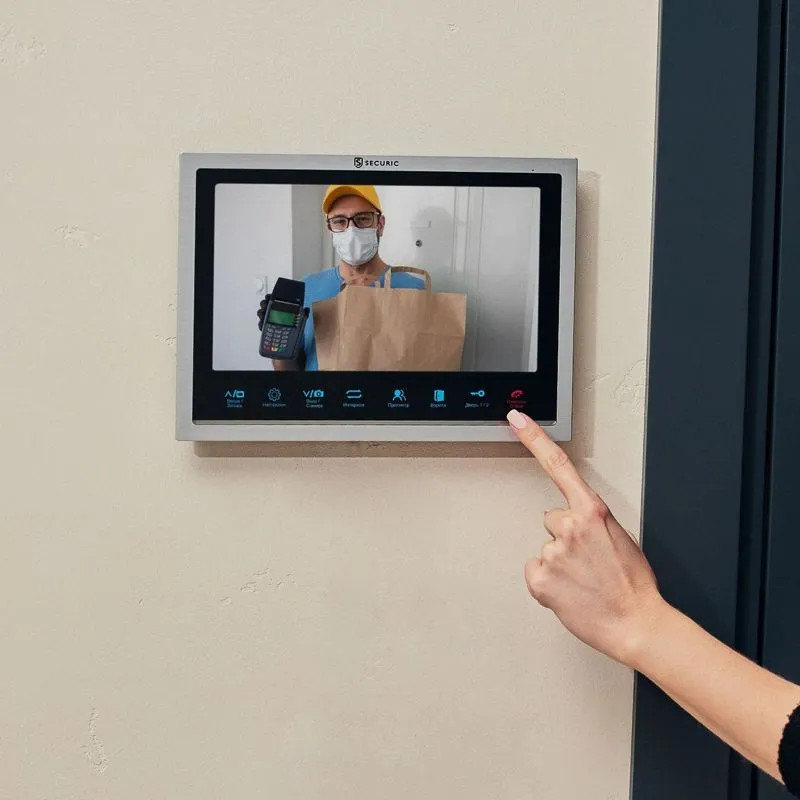 Цветной монитор видеодомофона 10,1" формата AHD, с сенсорным управлением, детектором движения, функцией фото- и видеозаписи (модель AC-339) - Фото 2