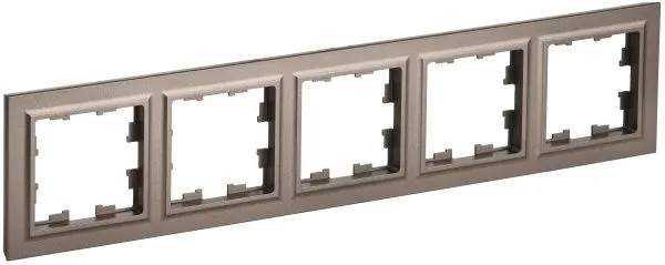 BRITE Рамка 5-местная РУ-5-БрТБ темная бронза IEK BR-M52-K45