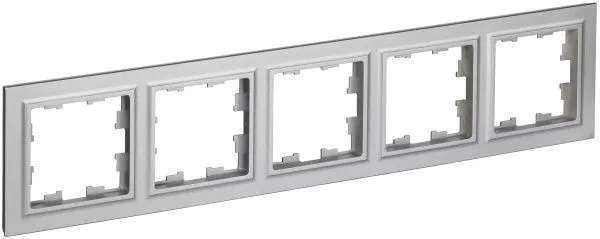 BRITE Рамка 5-местная РУ-5-БрА алюминий IEK BR-M52-K47