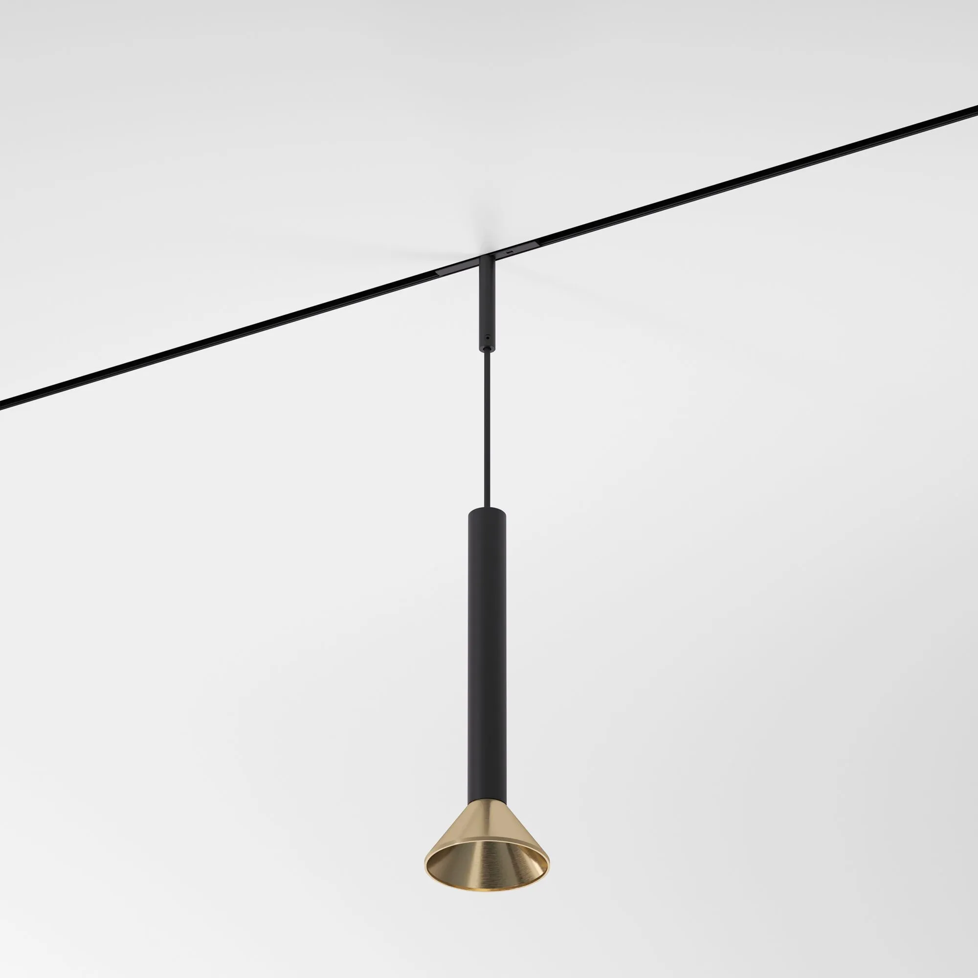 Mini Magnetic Трековый светильник 3W 3000K (черный/латунь) 85164/01  - Фото 6