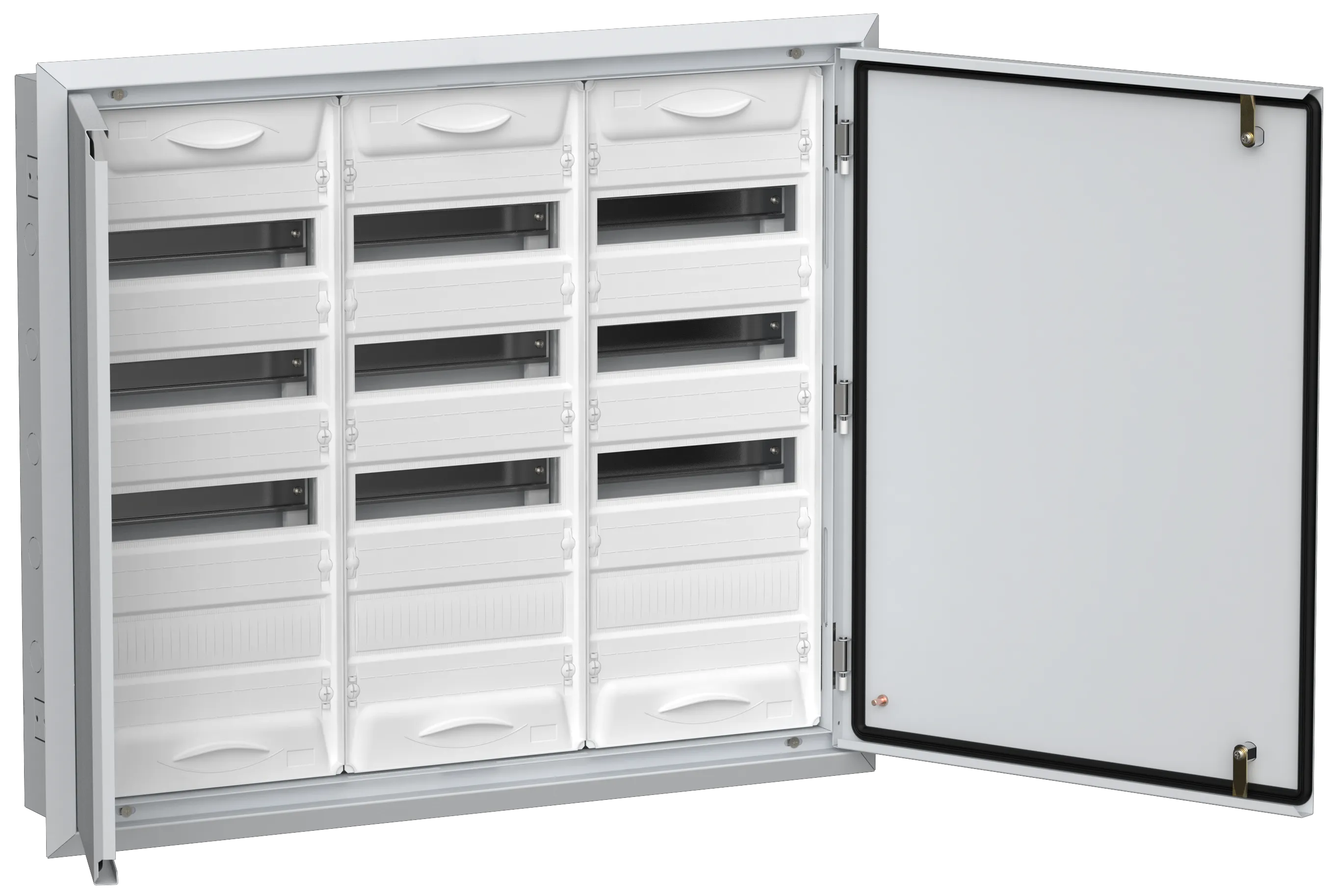 TITAN 5 Корпус металлический ЩРв-144 (3х48) 755х885х130мм IP31 белый (две двери) IEK TI5-50-V-3X048-31