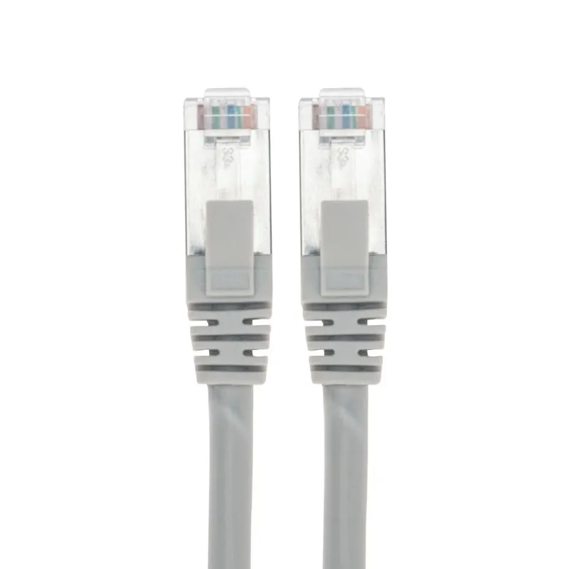 Патч-корд F/UTP, CAT 5e, RJ45-RJ45, 26AWG, LSZH, серый, 1м REXANT - Фото 2