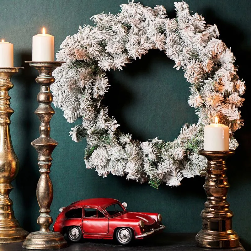Заснеженный еловый венок NEON-NIGHT Ø 60 см, ПВХ - Фото 2
