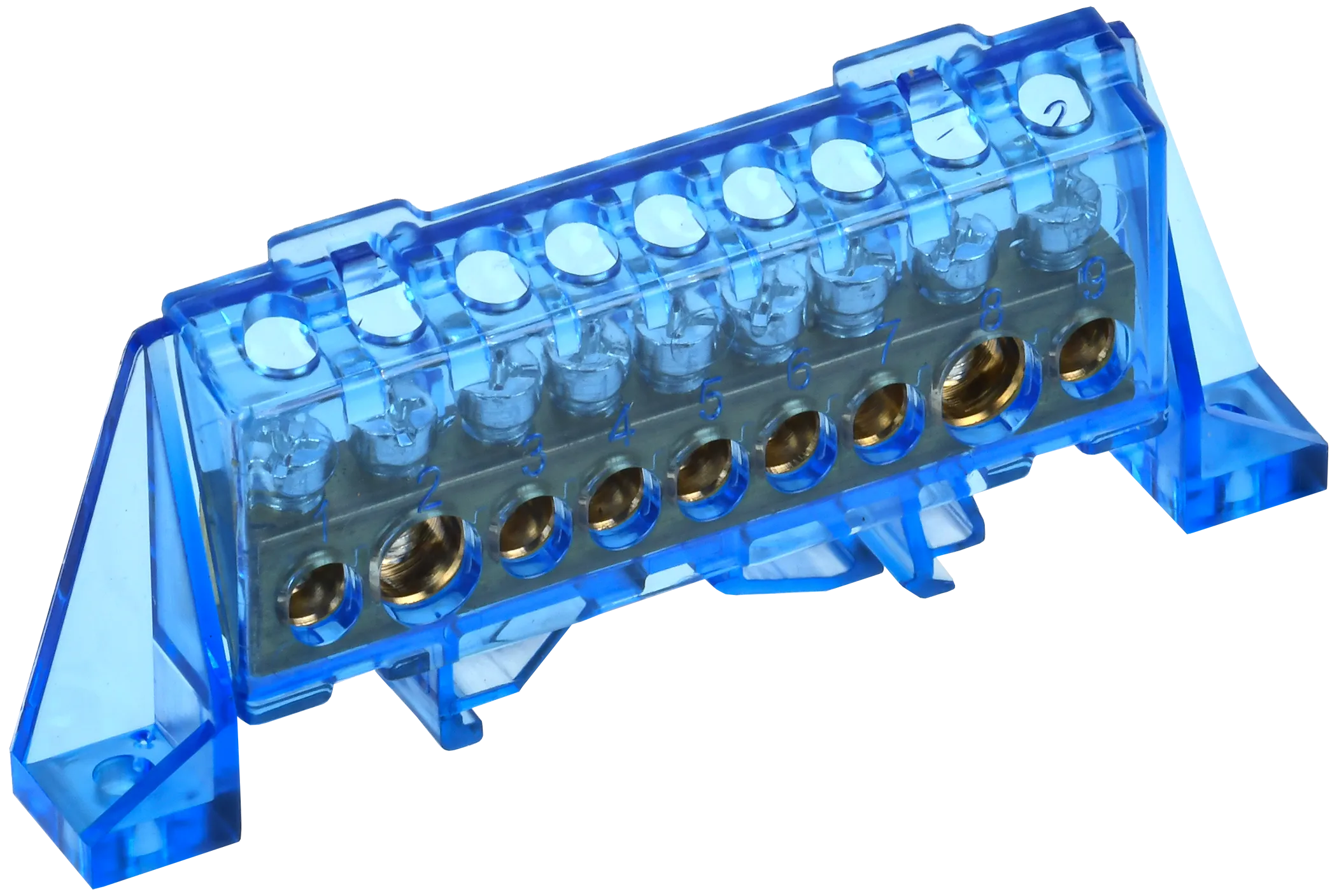 TEKFOR Шина N "ноль" в комбинированном DIN-изоляторе "Стойка" 8х12-9-С IEK