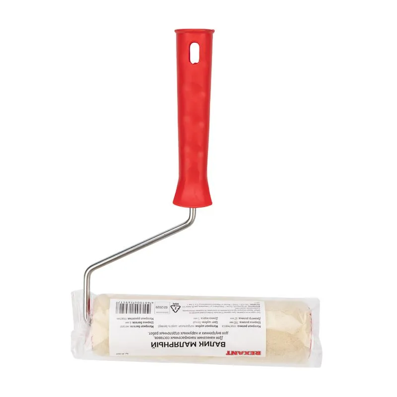 Валик велюр, ворс 5 мм, ширина ролика 180 мм, Ø 42 мм, бюгель 6 мм REXANT - Фото 3