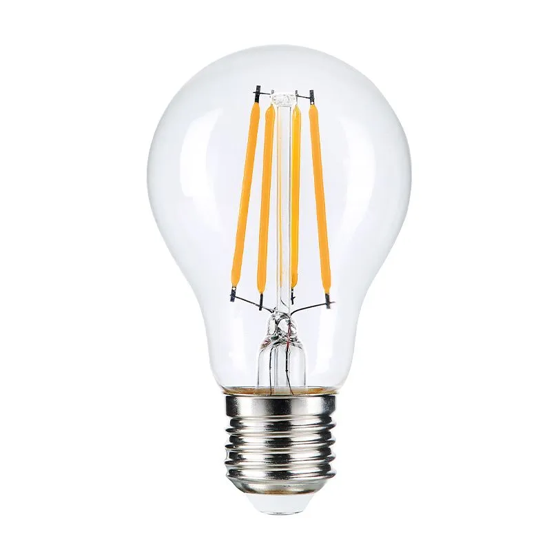 Светодиодная лампа WOLTA Filament, AC 220-240В, 50/60 Гц, прозрачное стекло,  "Груша",  A60, E27, 15 Вт, 1350 лм, 3000 К, 1/10/100