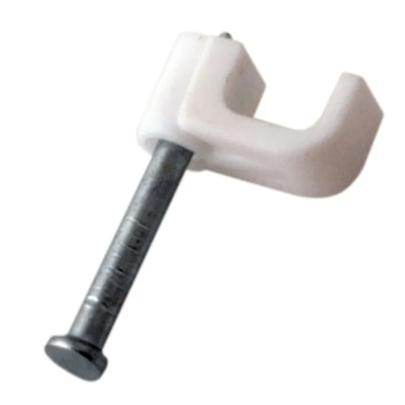 Крепеж кабеля плоский 4х2 мм, белый (50 шт/уп) REXANT - Фото 5