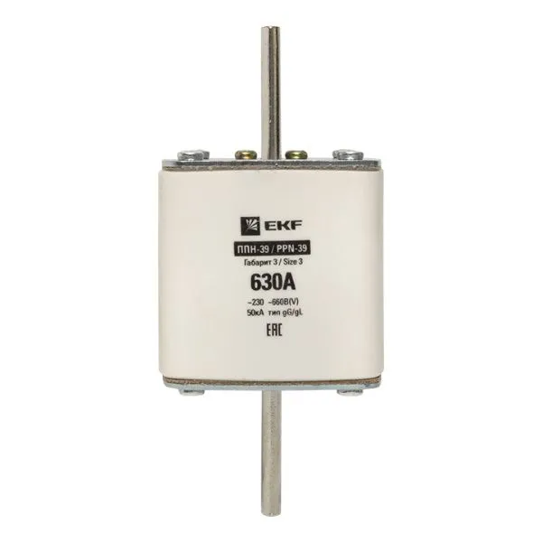 Плавкая вставка ППН-39 630/630А габарит 3 EKF - Фото 5