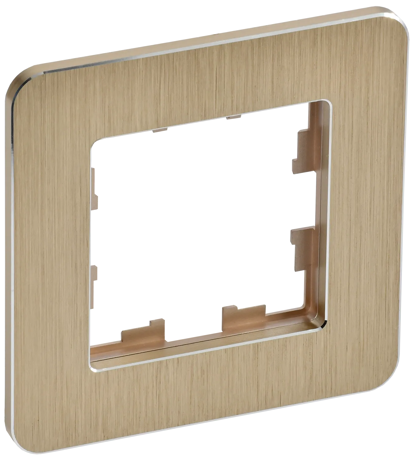 BRITE Рамка 1-местная РУ-1-1-Бр металл шампань RE AL IEK BR-M12-M-21-K37