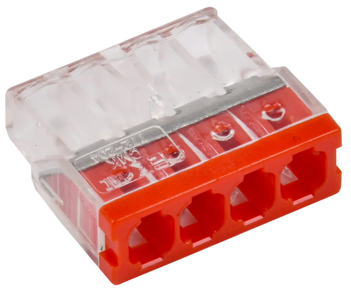 Строительно-монтажная клемма СМК 772-204 компактная IEK