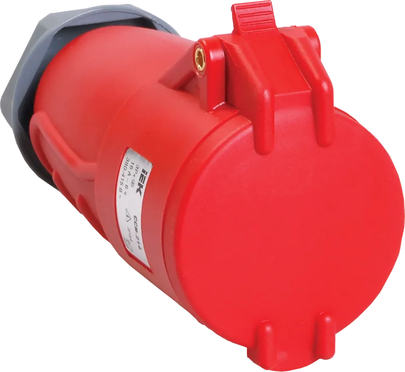 MAGNUM Розетка переносная ССИ-215 16А-6ч/200/346-240/415В 3P+PE+N IP44 IEK