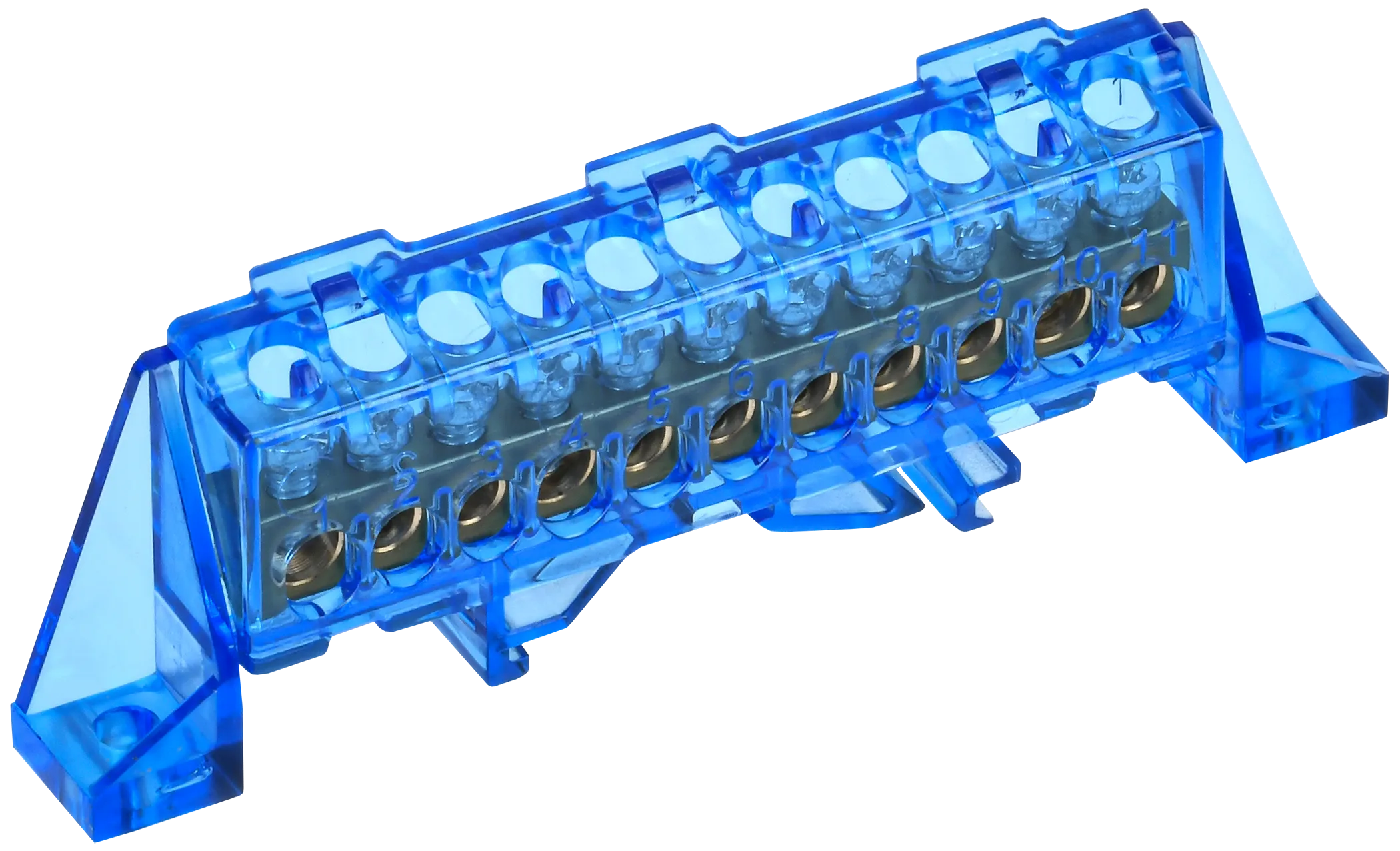 TEKFOR Шина N "ноль" в комбинированном DIN-изоляторе "Стойка" 6х9-11-С IEK