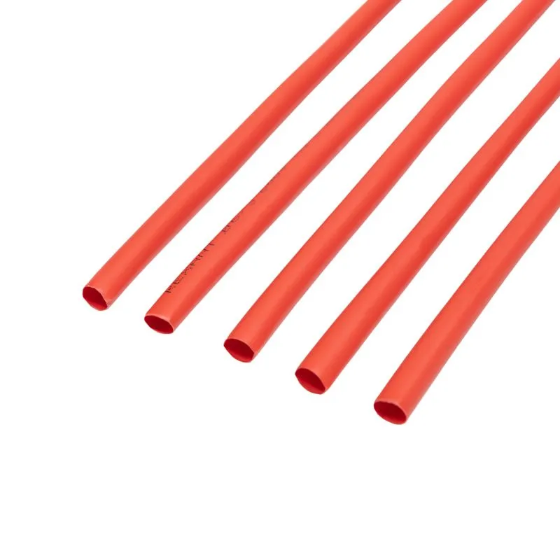 Трубка термоусаживаемая ТУТ нг 6,0/3,0мм, красная, упаковка 50 шт. по 1м REXANT - Фото 3