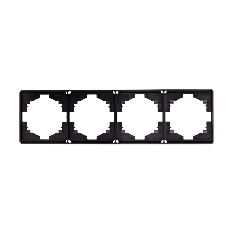 Рамка ROUND 4-постовая оникс KRANZ KR-78-0754-3