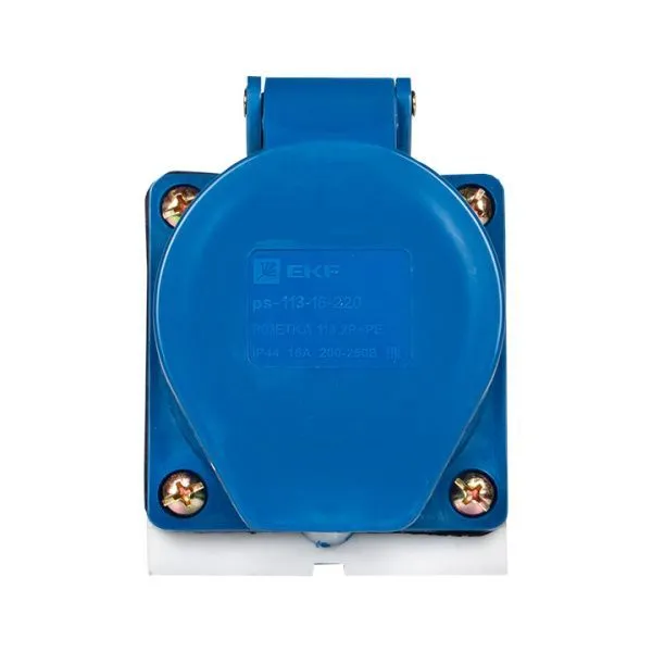 Роз. стац. наруж. 113 2Р+РЕ 16А 220В IP44 EKF - Фото 4