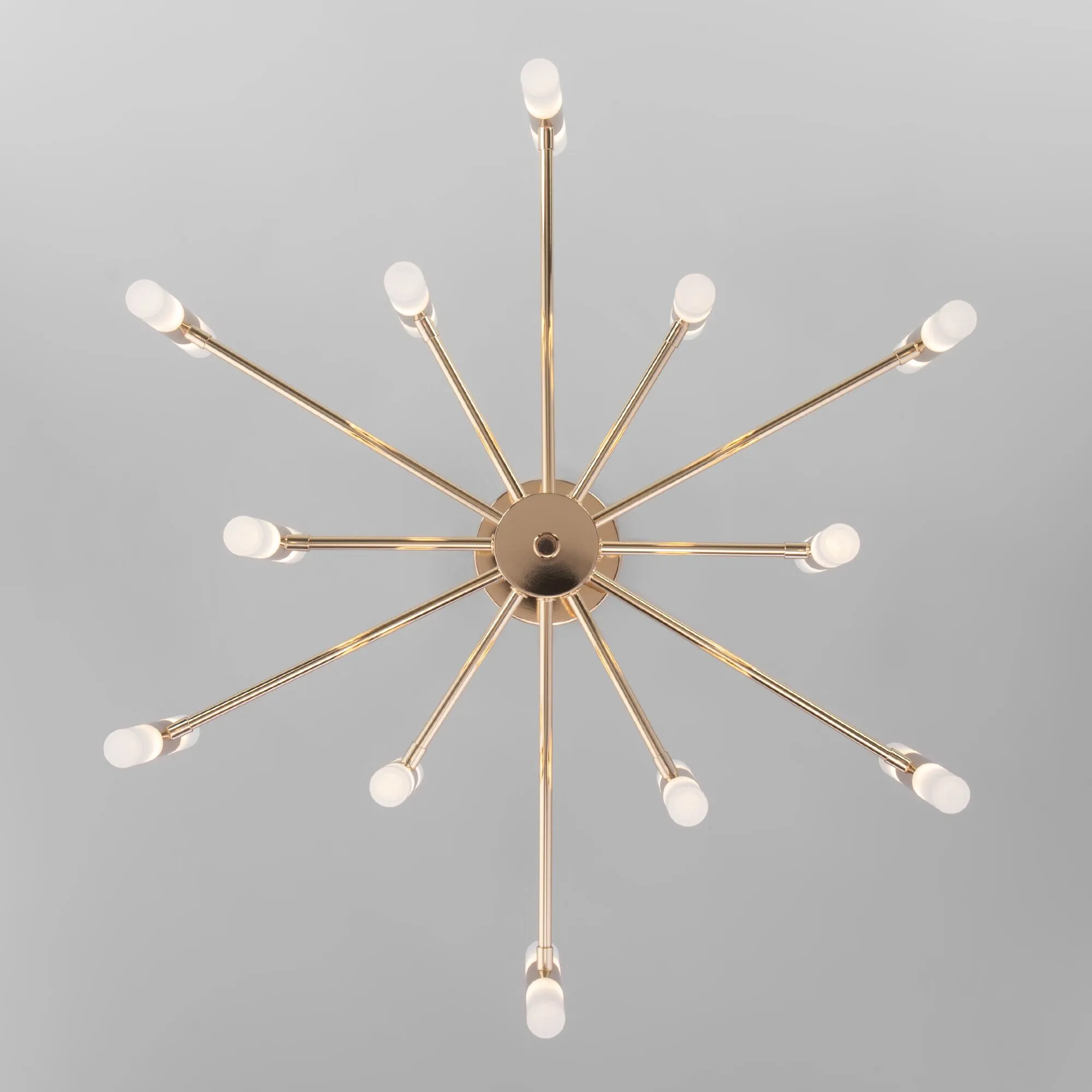 Умный потолочный светильник 350 золото / белый  Eurosvet - Фото 7