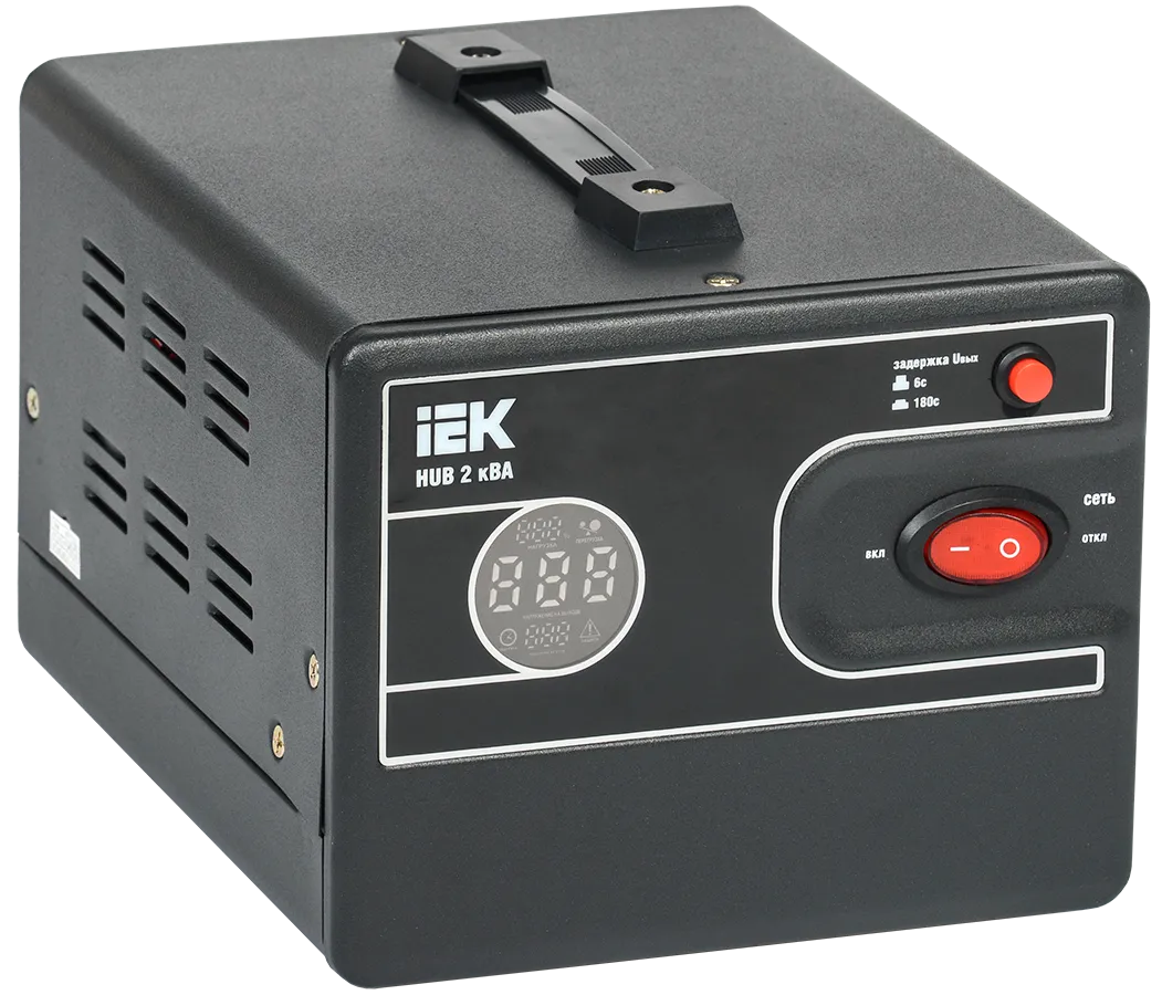Стабилизатор напряжения переносной HUB 2кВА IEK