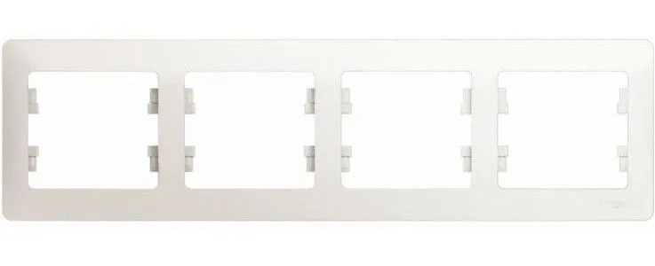 Рамка 4-м Glossa горизонт. перламутр SE GSL000604