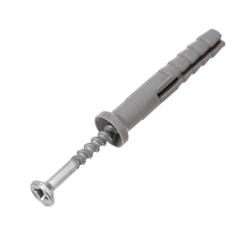 Дюбель-гвоздь потайной бортик, полипропилен 6х40 пакет (100 шт/уп) KRANZ KR-01-3621-007