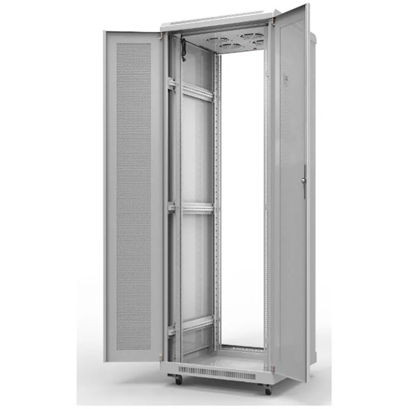 Шкаф напольный 19" серии Standart 42U 600х1000мм, передняя и задняя распашные перфорированные двери, RAL7035 (состоит из 3 частей) REXANT - Фото 2