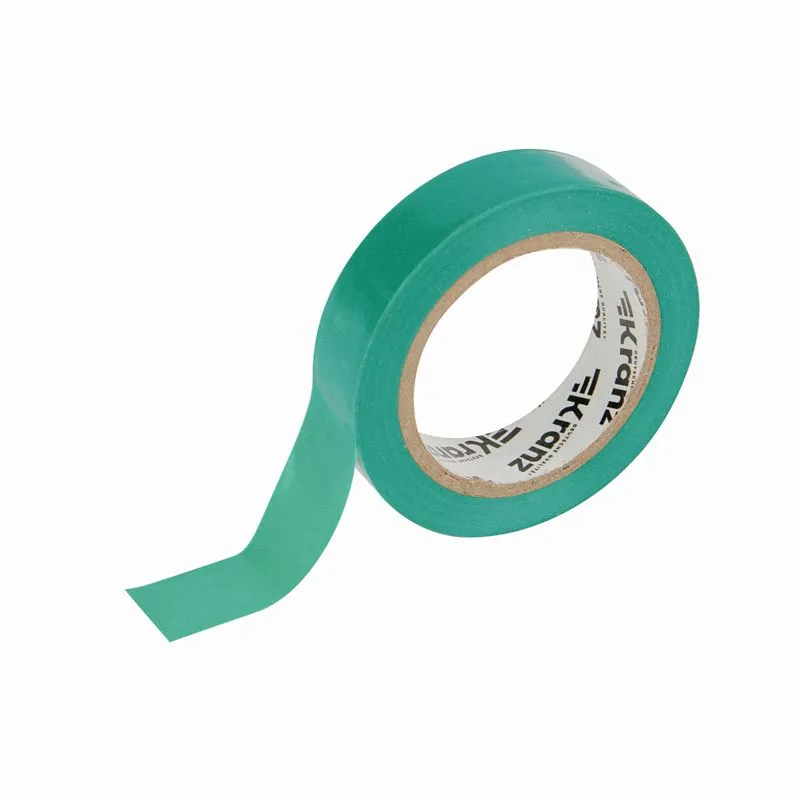 Изолента ПВХ 0,13х15мм, 10м, зеленая KRANZ - Фото 3