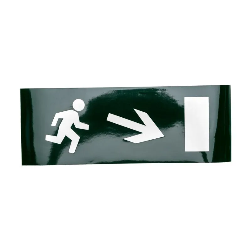 Наклейка для аварийного светильника  "Направление к эвакуационному выходу направо вниз" REXANT 74-0130-1