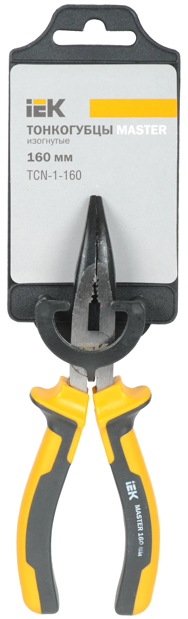 Тонкогубцы изогнутые MASTER 160мм IEK - Фото 2
