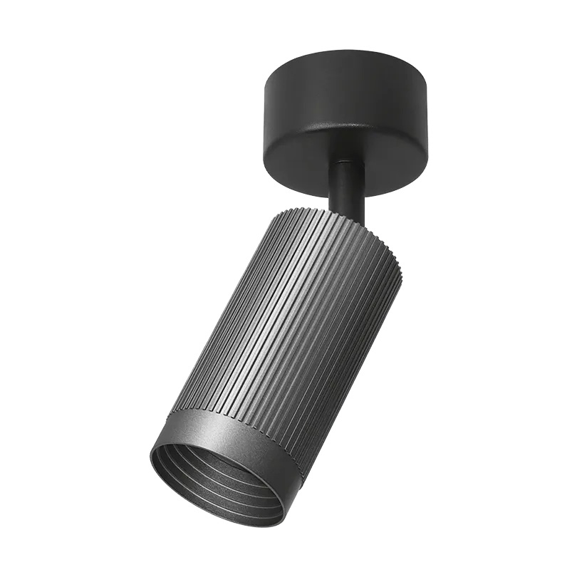 Накладной светильник WOLTA WSL-GU10/19G-1 LUXOR под лампу GU10 Графит D55x180