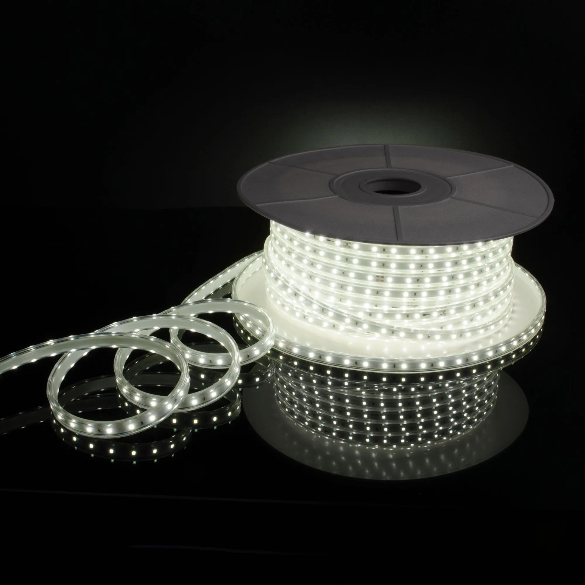 Лента светодиодная 220V 8W 60Led 2835 IP65 холодный белый, 50 м Elektrostandard - Фото 2