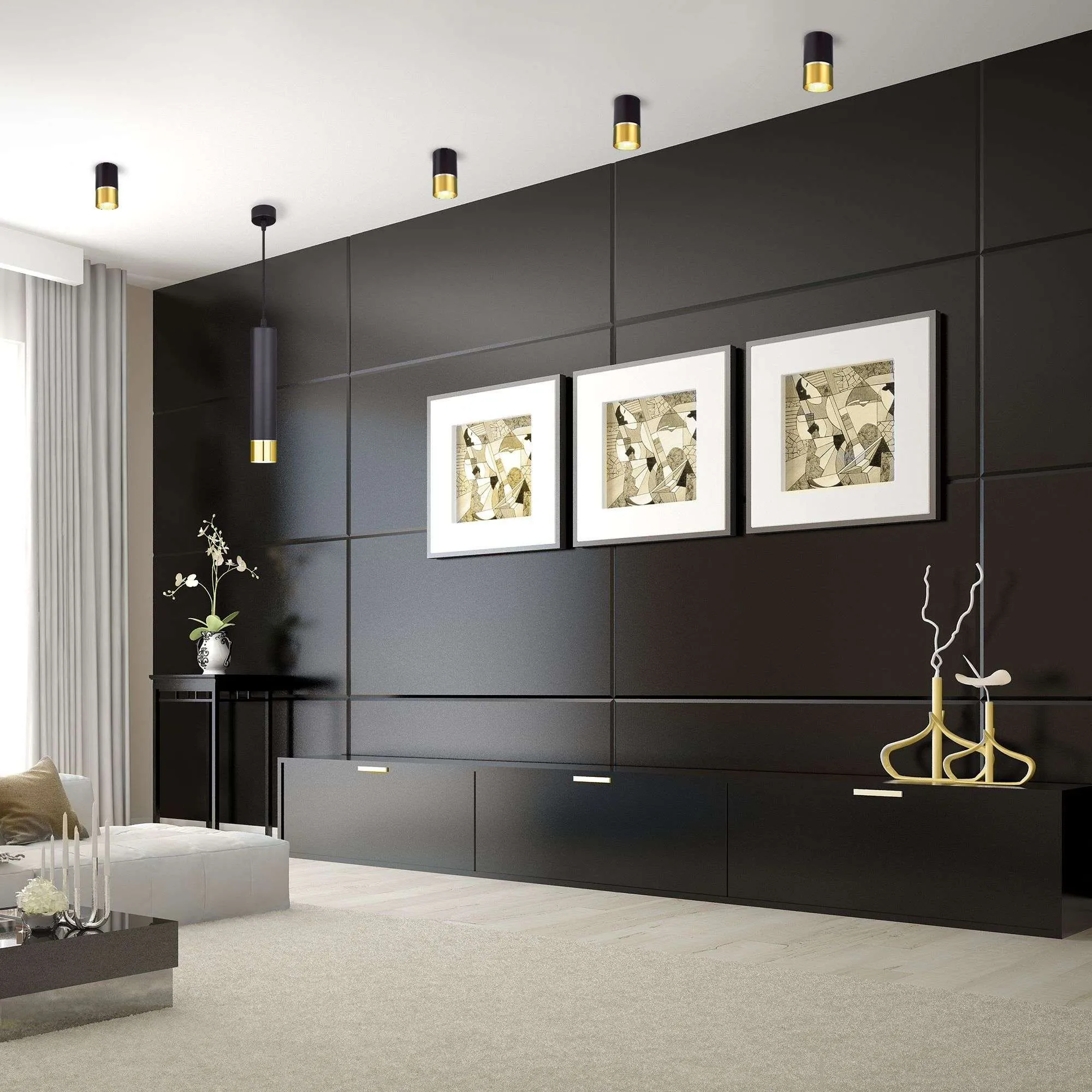 Светильник светодиодный акцентный DLN106  GU10 Elektrostandard Черный/Золото - Фото 2