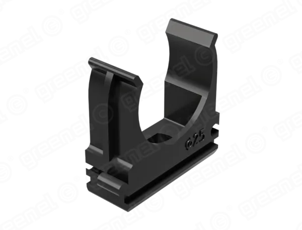 Крепеж-клипса 25мм (90шт), цвет - чёрный, GREENEL