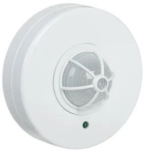 Датчик движения ДД-024 1100Вт 120-360град 6м IP33 белый IEK LDD11-024-1100-001