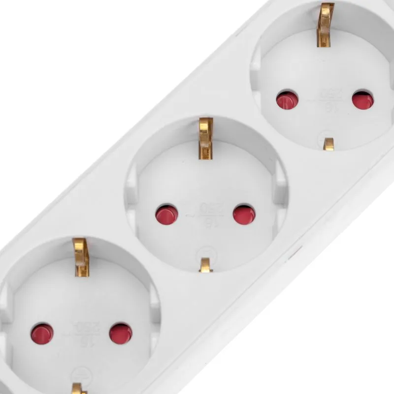 Удлинитель STANDARD 5 гнезд, 3м, 3х1,0мм², с/з, с выключателем, 2 USB, белый REXANT - Фото 5