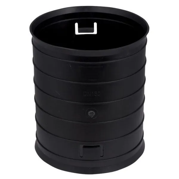 Муфта быстросъемная для двуст. труб d160 мм черная EKF-Plast