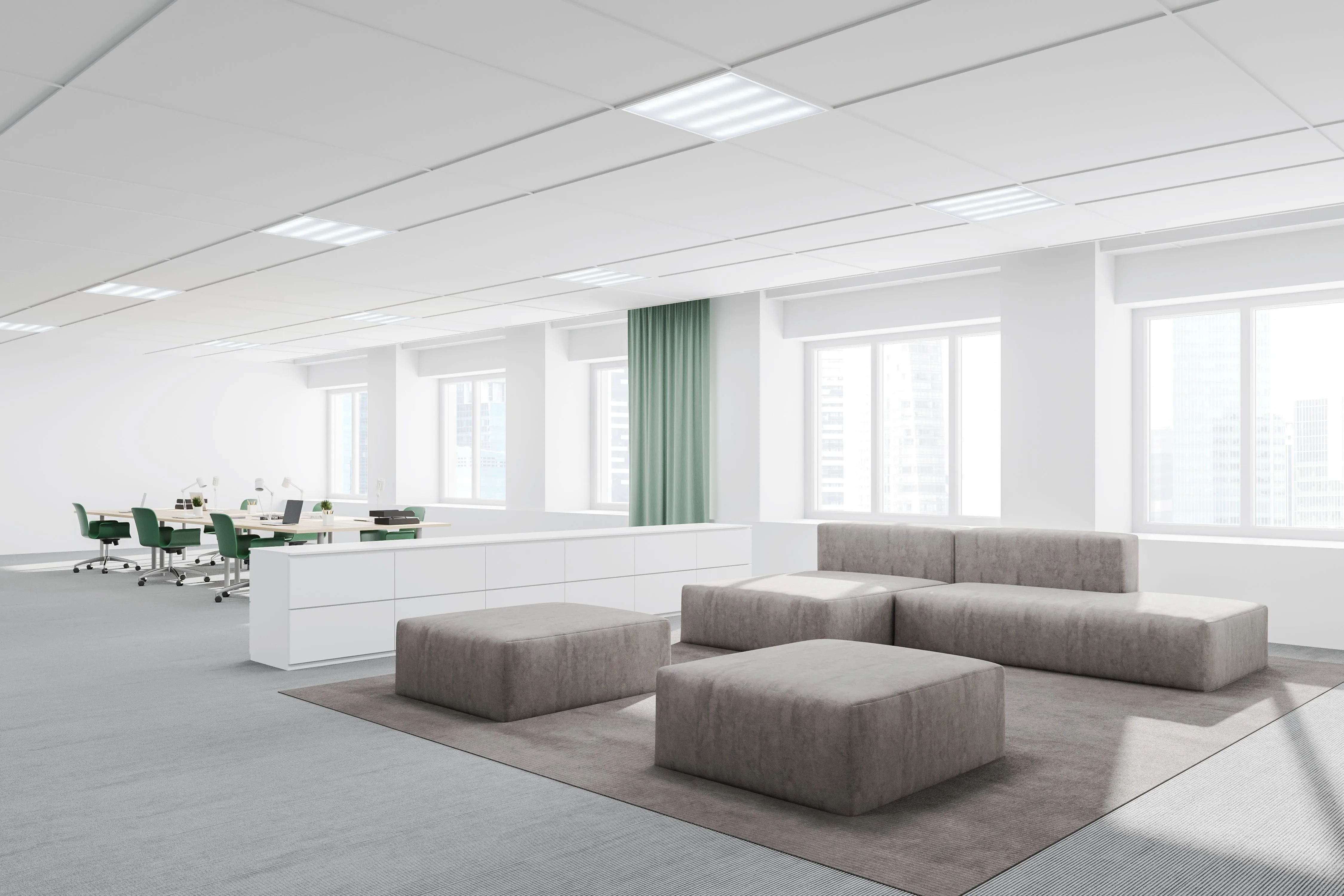 LIGHTING PRO Светильник светодиодный ДВО 1001 40Вт 5000К IP40 595х595мм опал IEK - Фото 3